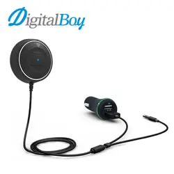 Digitalboy Bluetooth Hands-Free 3.5 мм AUX Приемник Адаптер Bluetooth Автомобильный Комплект Аудио Музыки с USB Автомобильное Зарядное Устройство для iphone Samsung