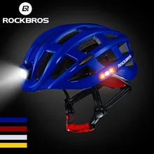 ROCKBROS USB Light Bicycle Helmet Ultralight MTB Bike helmet Intergrally-Molded Men Women Safe Mountain Road Cycling Helmet
