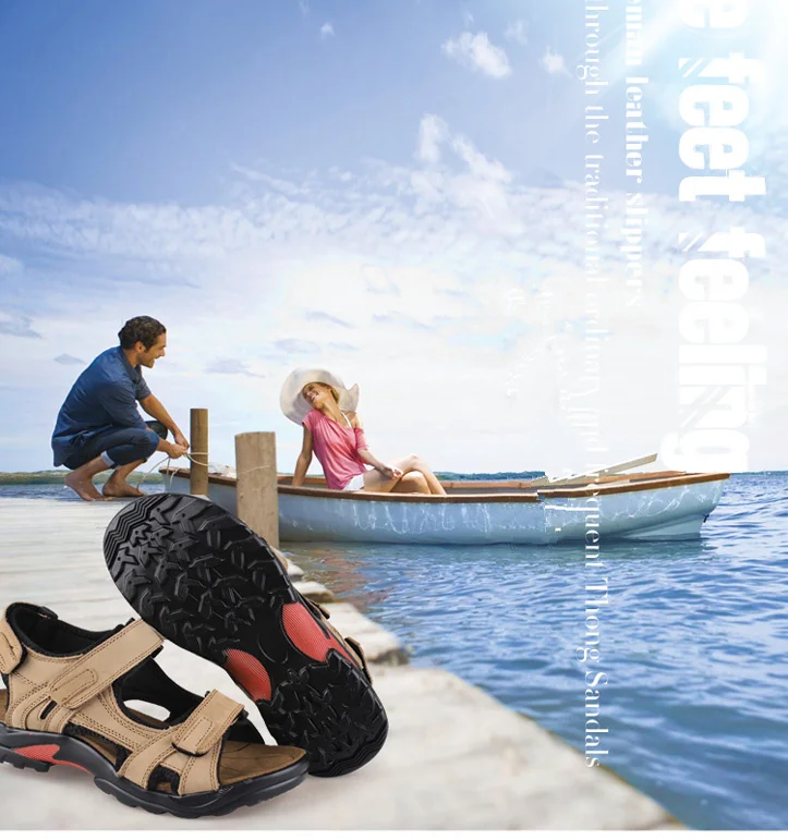 CcharmiX/Мужская обувь из натуральной кожи; Летние прогулочные сандалии; мужские сандалии; Новинка года; большие размеры; уличная морская/Мужская пляжная обувь; сандалии