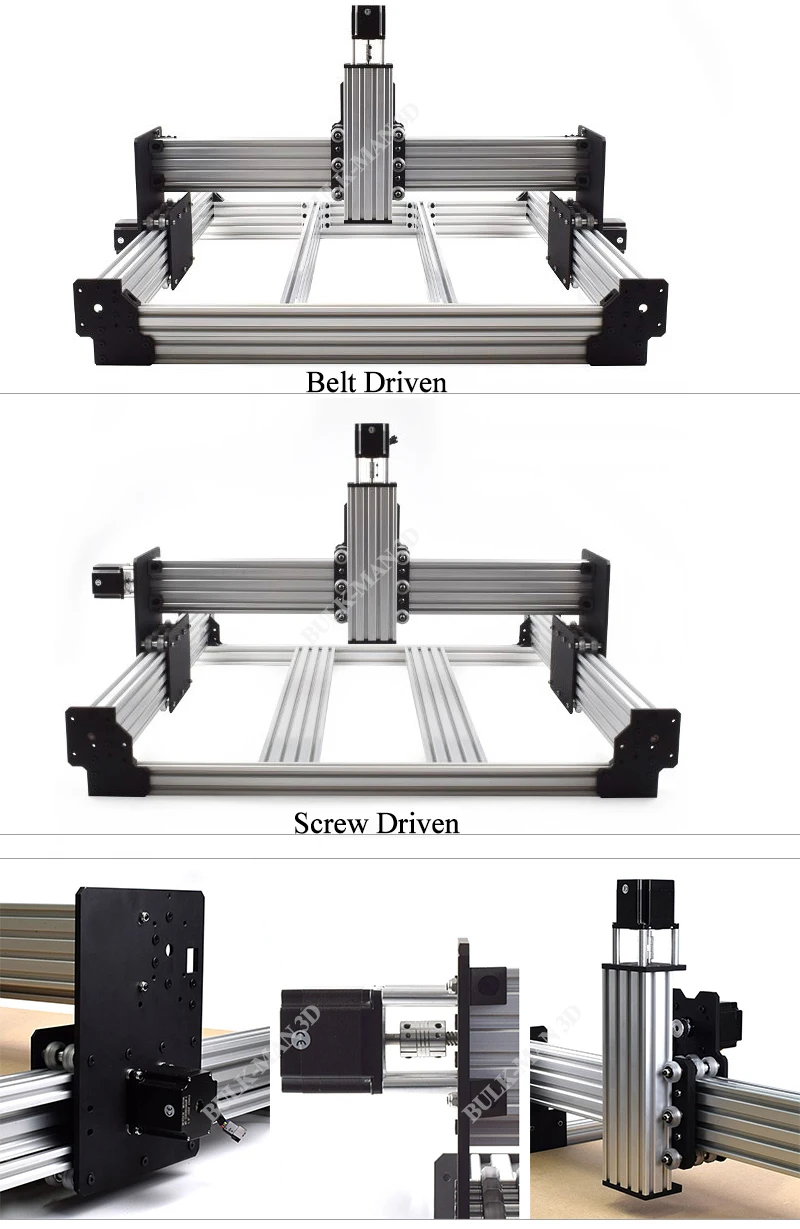 WorkBee CNC Комплект алюминиевых пластин, свинцовый винт и ремень версия для WorkBee CNC маршрутизатор машина, CNC гравировальный станок