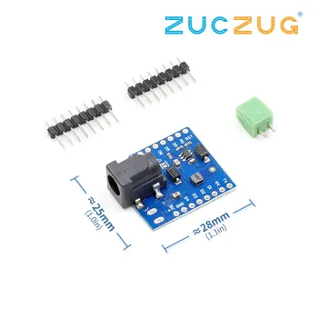 

DC Power Shield V1.1.0 for WEMOS D1 mini
