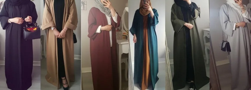 Мусульманский кардиган «абайя» Макси платье открытый стежок длинный халат кимоно Рамадан мусульманская молитвенная Одежда услуги поклонения оптом