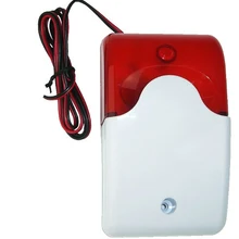 Проводная стробовая сирена, предупреждающая Вспышка Сирена для системы охранной сигнализации, DC12V, 100 до 170mA