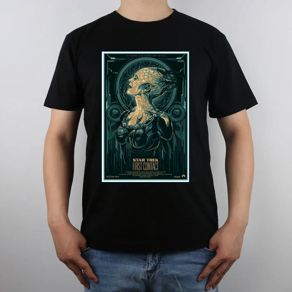 

Star Trek fine art The Menagerie Online Dyson Sphere Spire Concept T-shirt Top Pure Cotton Men T shirt New Design High Quality