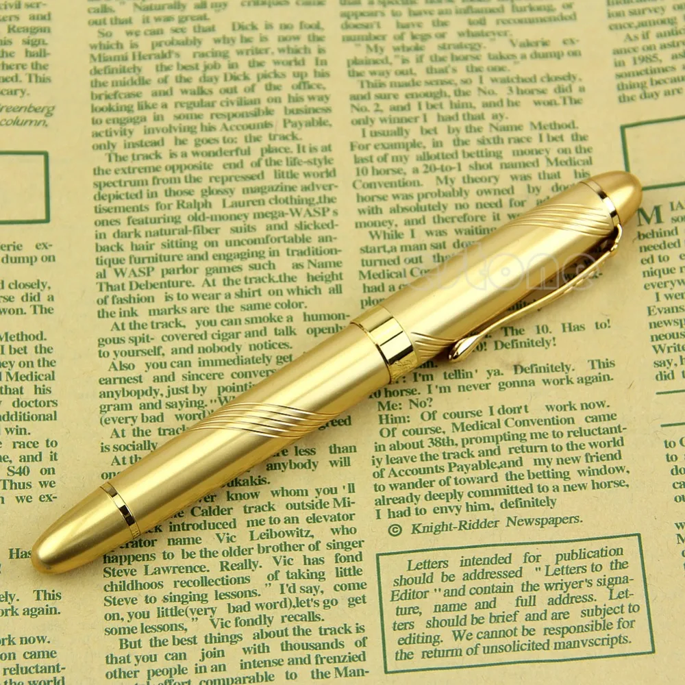 

New Jinhao X450 golden Twist Carven B Nib metal Fountain Pen Ink Pen