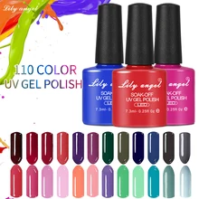 Lily angel новейший 7,3 мл Гель-лак для ногтей замачиваемый стемпинг ногтей Покрытие Художественный лак конфеты сладкий стиль 110 цветов