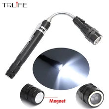 Telescopic 360 Degree Flexible LED Flashlight Torch Camping Tactical Pick Up Tool 3LED Lamp Lanterna included 4xLR44 batteries