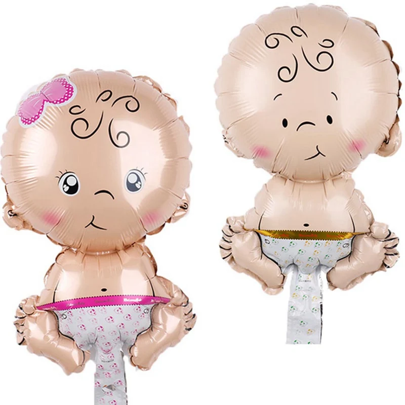 

5pcs/lot Mini Baby Shower Girl Boy Foil Balls Toys Baby Kids Gifts