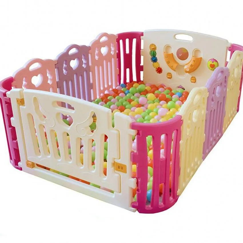 

Safe Baby Toddler Learn Walking Crawling Game Fence Fashion Mixed Color Kids Play Fence Protection Fence