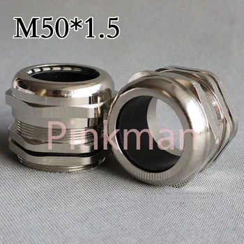 

1pc Metric System m50*1.5 Nickel Brass Cable Glands Apply to Cable 32-38mm