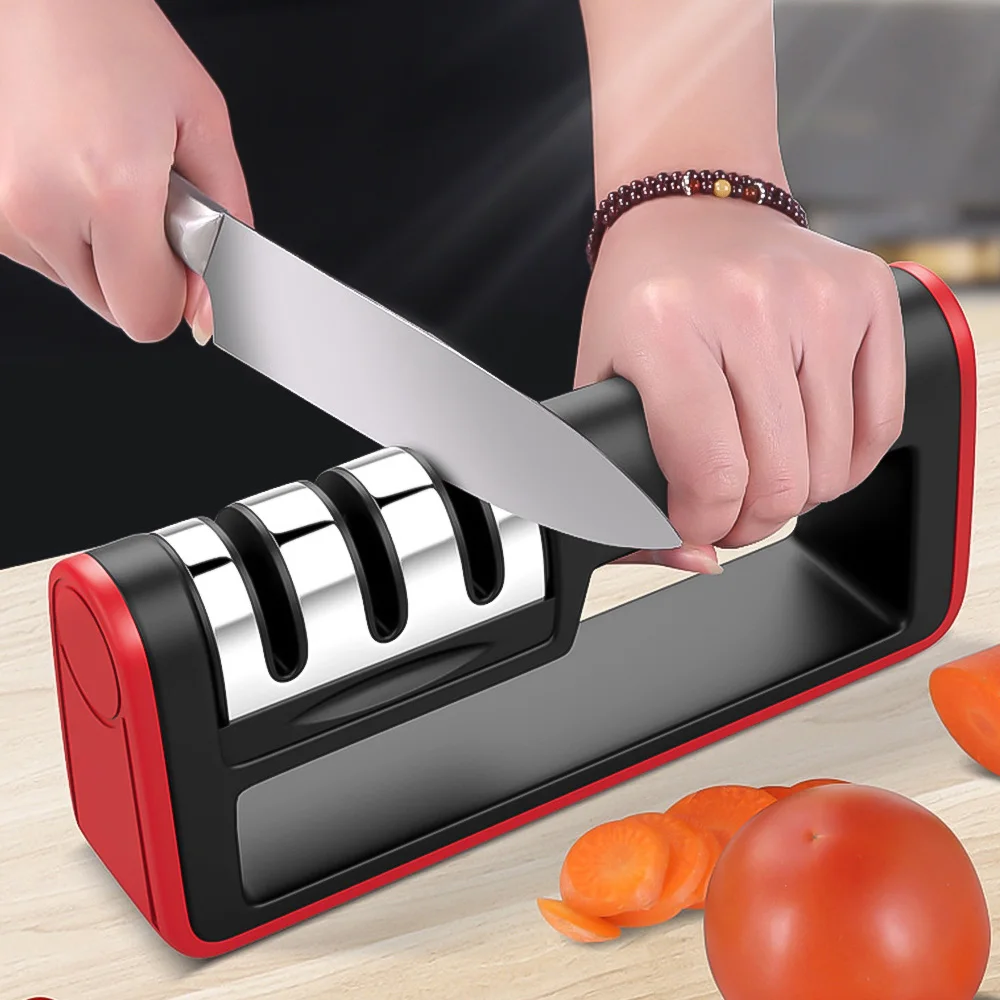 Hifuar кухня быстрая профессиональная кухня 3 этапа точилка нож шлифовальный станок Нескользящая силиконовая резина дропшиппинг