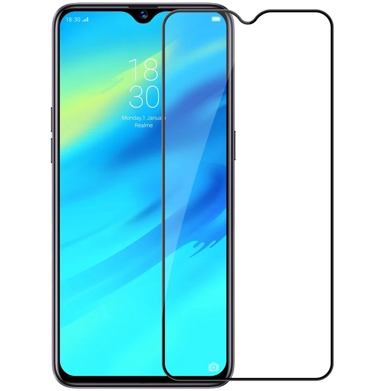 Защитное стекло для экрана OPPO Realme 3 Pro закаленное с полным покрытием Nillkin CP + PRO 2.5D