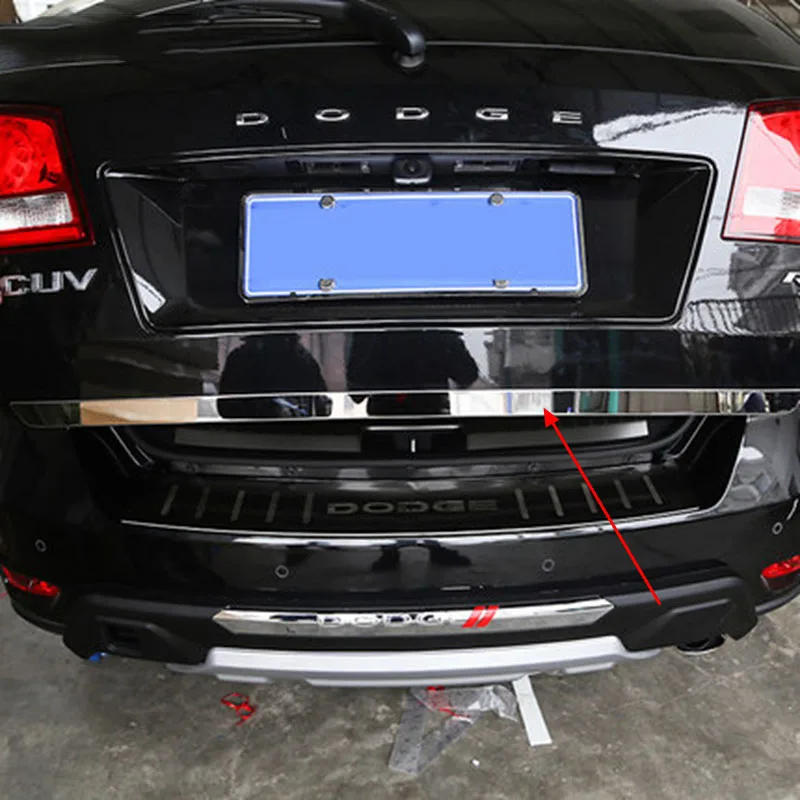 Автомобильный Стайлинг для Dodge Journey JCUV Fiat Freemont 2009- ABS хром задний багажник хвост ворота Декоративная полоса накладка протектор