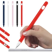 Мягкий силиконовый пенал для Apple Pencil Case для iPad Насадка На глушитель держатель планшет ручка-стилус 360 полный защитный чехол Сумки