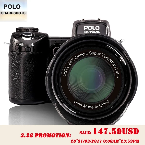 PROTAX D7100 33MP FHD DSLR Half Professional Digital Cameras 24x Telephoto Wide Angle Lens sets 8X