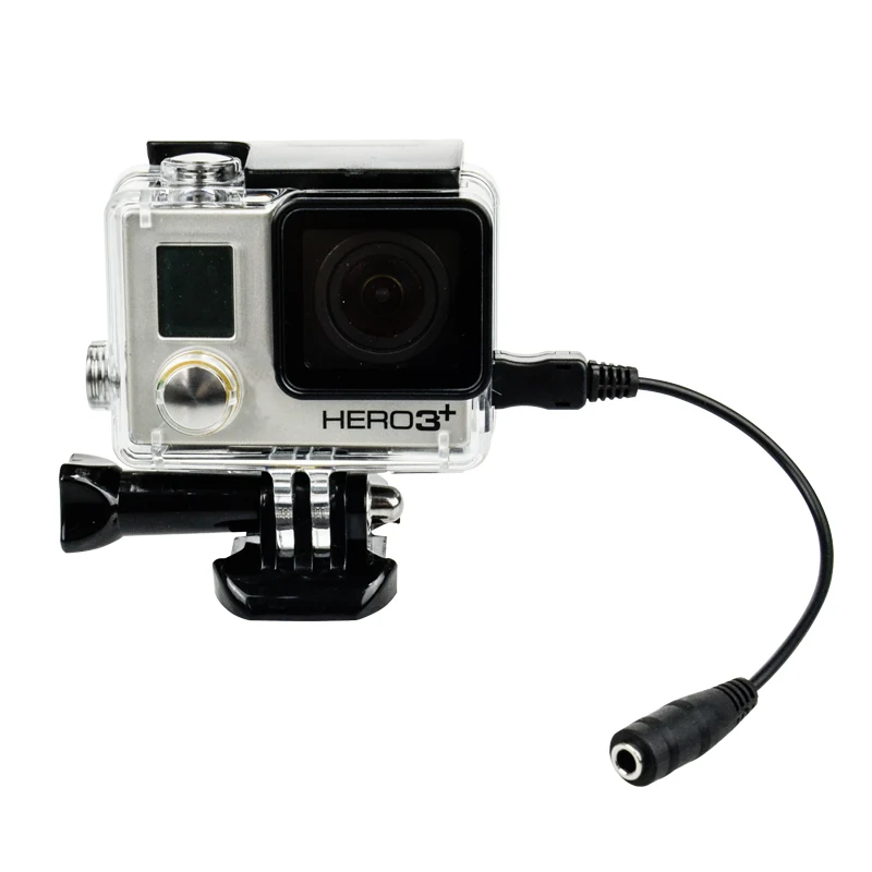 LANBEIKA для Gopro 3 5 мм активный Клип микрофон с мини USB внешний аудио кабель переходник