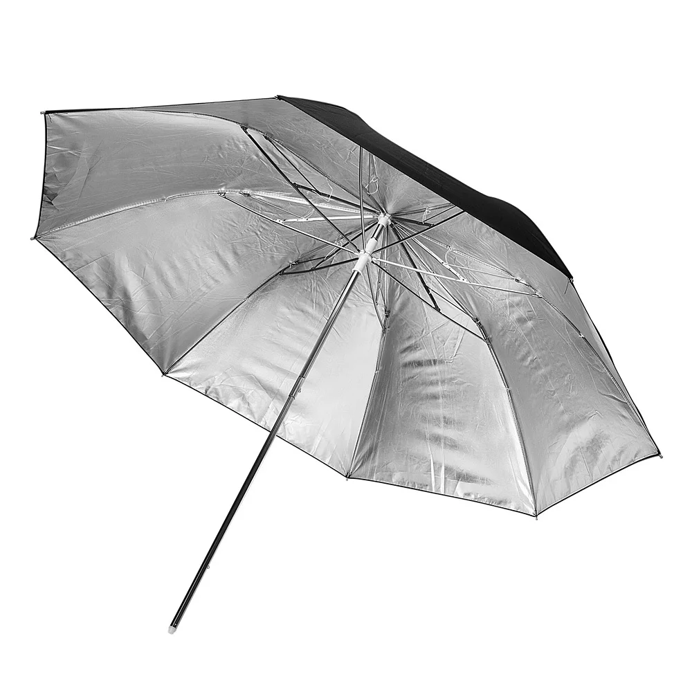 High Quality 35"90cm Black and Silver Reflector Umbrella Photography Studio Umbrella Photo