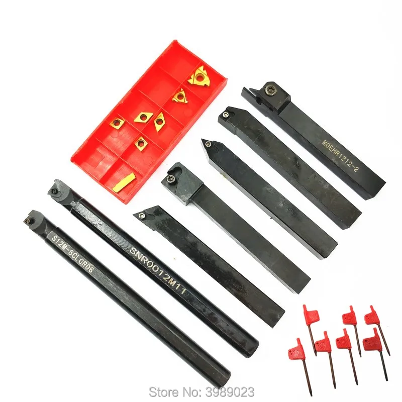 thumbnail image 2 of Lathe Tools Indexable Lathe Turning Tool 21pcs Kit 3/8 2 of 10