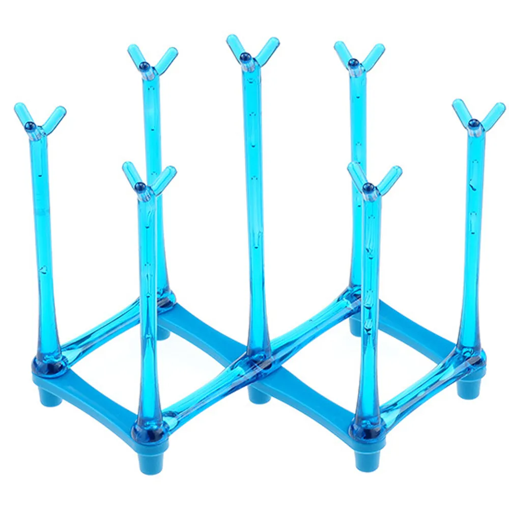 

Kitchen Bathroom Multifunctional Cup Holder Hanger Collapsible Plastic Rack #3