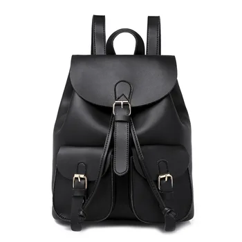 

2019 Fashion Women Leather School Vintage Backpack Men Small Schoolbag Mochila Feminina Brown Black Backpacks Sac A Dos Bagpack
