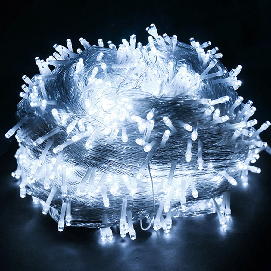 Thrisdar 20M 30M 50M 100M LED Fairy String Light Outdoor Christmas Fairy Garland Holiday Light 8 Modes Xmas Wedding Party Light Thrisdar 20M 30M 50M 100M LED Fairy String Light Outdoor Christmas Fairy Garland Holiday Light 8 Modes Xmas Wedding Party Light