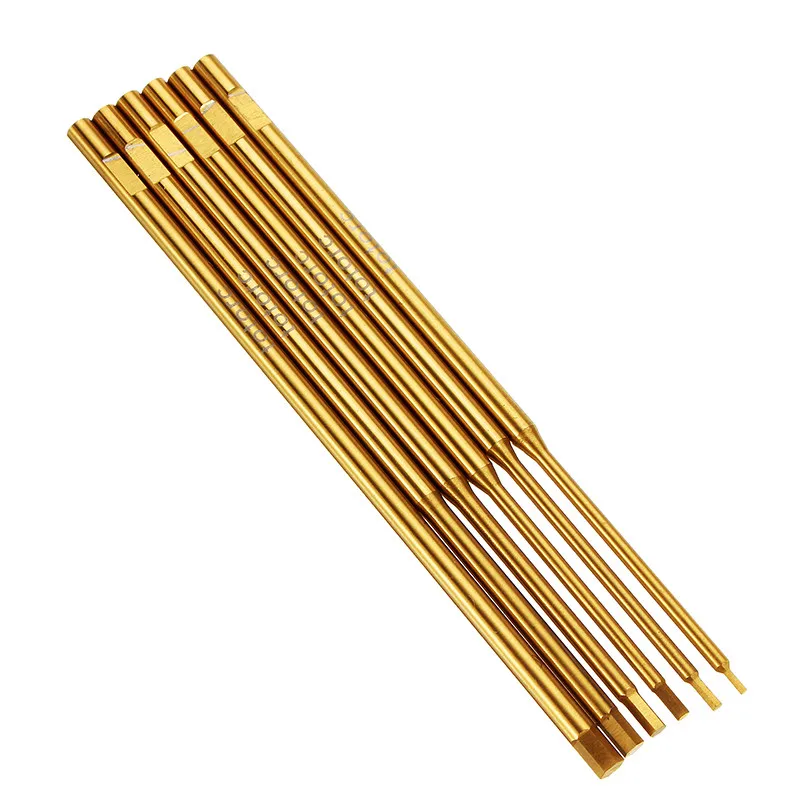 6 шт. HSS Титан для шестигранной отвертки Замена с головкой Pin 0 9/1 3/1 5/2 0/2 5/3 мм