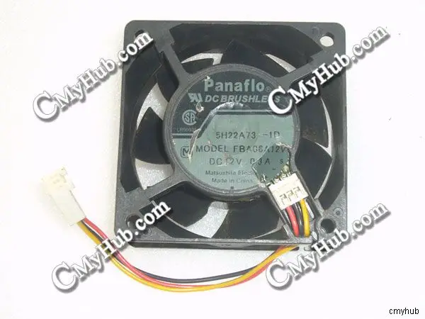 Подлинный для Panaflo 5H22A73 1D FBA06A12V DC12V 0.3A 6025 6 см 60 мм 60x60x25 3pin Cooiing Fan | Компьютеры и офис