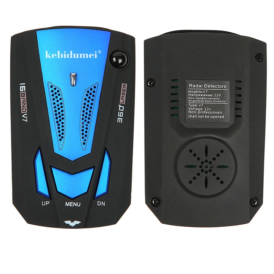 Радар детектор автомобилей детектор 360 градусов Автомобильный Анти радар лазер для автомобиля V7 голосовое предупреждение о скорости с 16 диапазоном светодиодный Дисплей