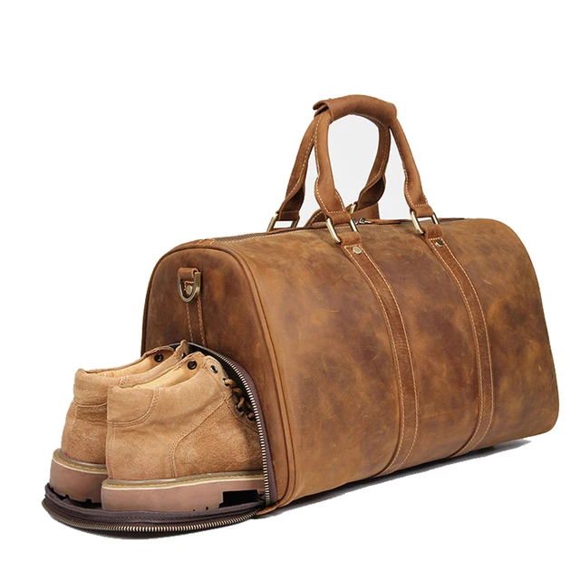 Best Offers Vintage Genuine Leather Sport Gym Bag Shoes Compartment Weekender Luggage Travel Shoulder Bags Unisex Cowhide Holdall Duffle Best Offers Vintage Genuine Leather Sport Gym Bag Shoes Compartment Weekender Luggage Travel Shoulder Bags Unisex Cowhide Holdall Duffle