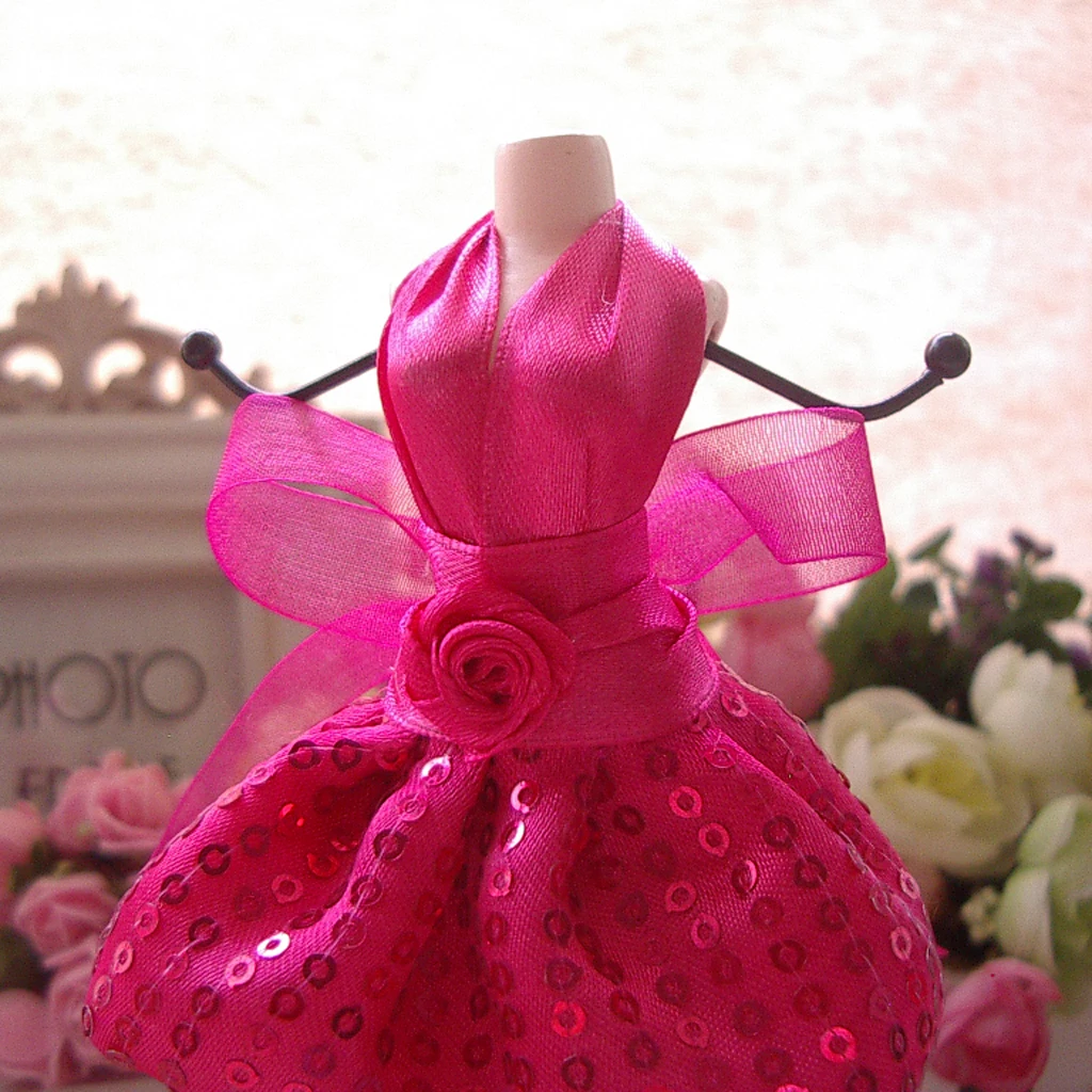 

Sequin Mannequin Evening Dress Earring Jewelry Display Holder Home Decor