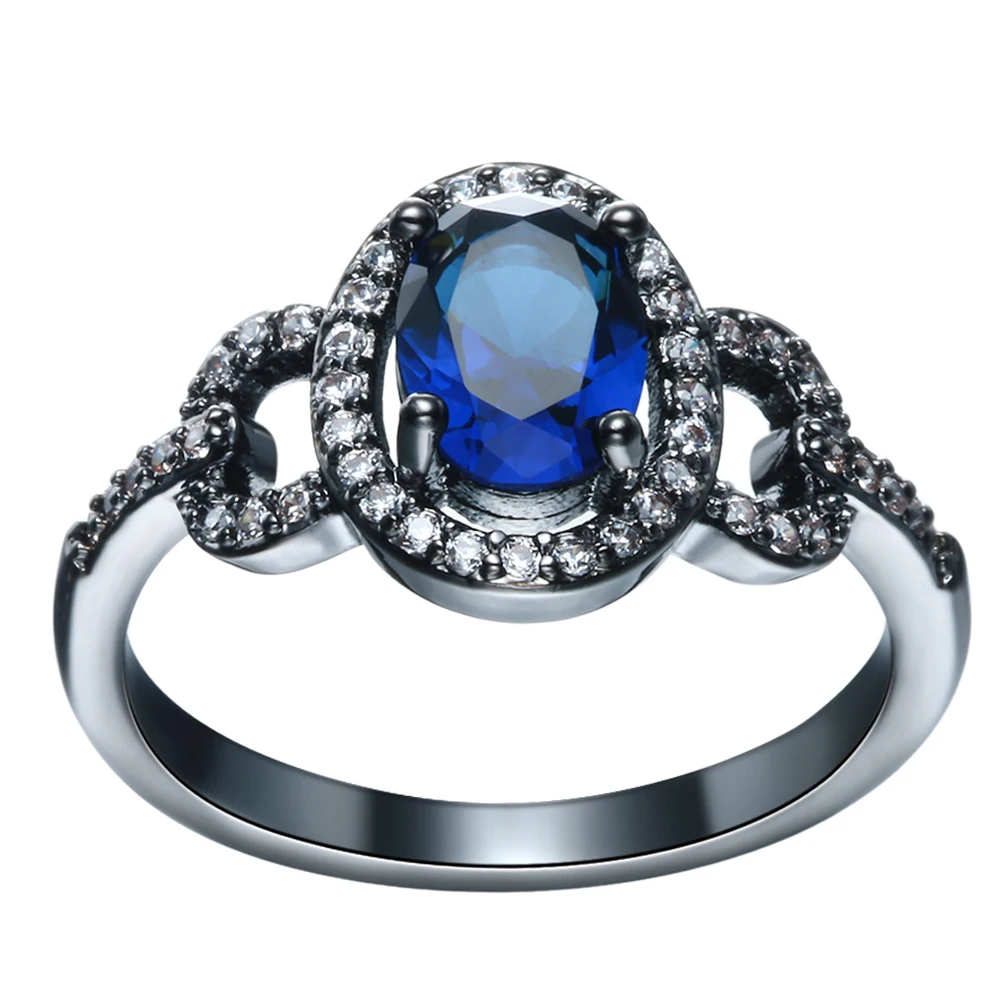 Blue Crystal Fashion silver color rings CZ zircon Jewelry For Wedding Rings Women Elegant Flower Charming Jewellery Women Bijoux Blue Crystal Fashion silver color rings CZ zircon Jewelry For Wedding Rings Women Elegant Flower Charming Jewellery Women Bijoux