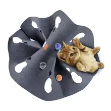 Pet Toy Blanket Creative Magic Blanket Cat Training Blanket Hole Ball Tunnel Toy