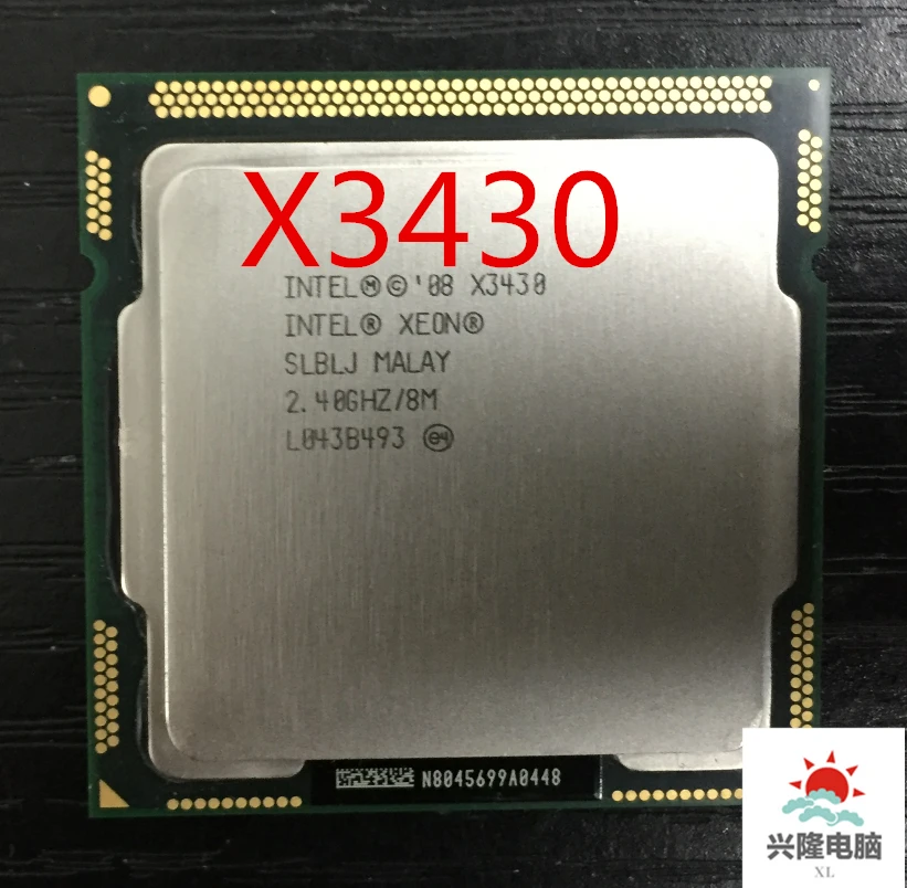 

Intel Xeon X3430 x3430 Quad Core 2.4GHz LGA 1156 8M Cache 95W Desktop CPU