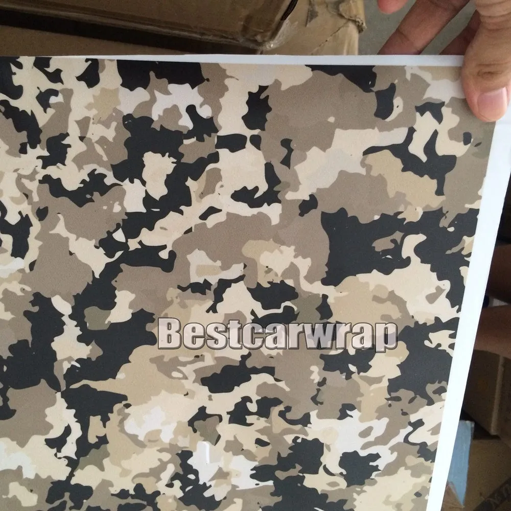 Camouflage/Camo Vinyl Wrap Sticker Air/Bubble Free Military Desert Digital Car 