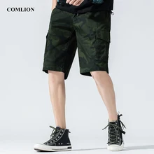 Для мужчин s мешковатые шорты повседневные шорты Для мужчин грузовые шорты военные Стиль Беговые брюки для мужчин Training тактический зеленый работы шорты камуфляж F54
