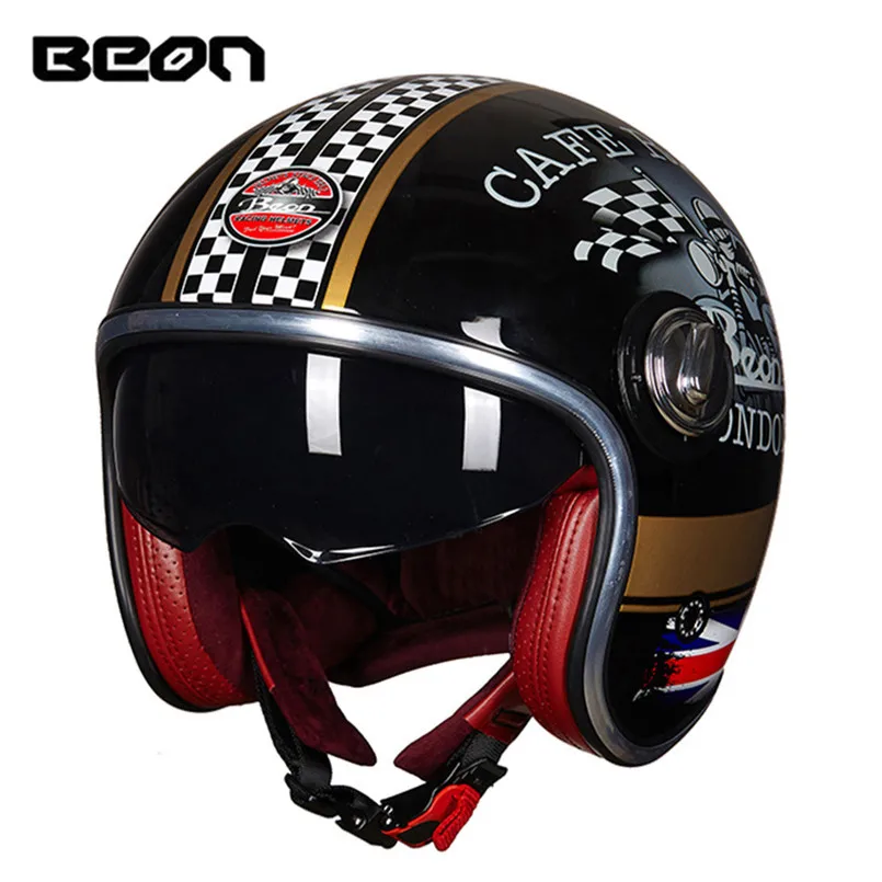 BEON 3/4 открытый скутер мотоциклетный шлем каска Capacete Casco Moto для шлемов Kask Helm Motocyklowy