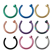 10 шт./лот Поддельные Нос кольцо Labret губы кольцо C клип губ пирсинг Спираль пирсинг для пупка искусственное кольцо для носа Neus пирсинг