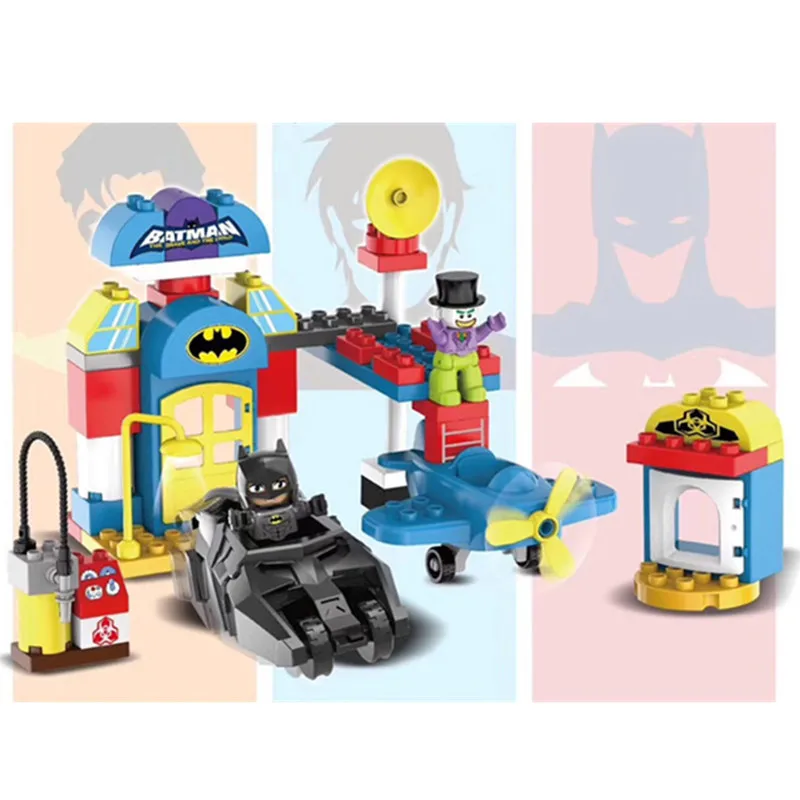 

2019 Marvel Avengers Super Heroes Big Bricks Duploe Batman Clown Figures Building Blocks Bricks Kids Toys Compatible With Lego