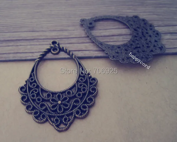 

30pcs/lot Antique bronze pendant charm connector 30mmx42mm