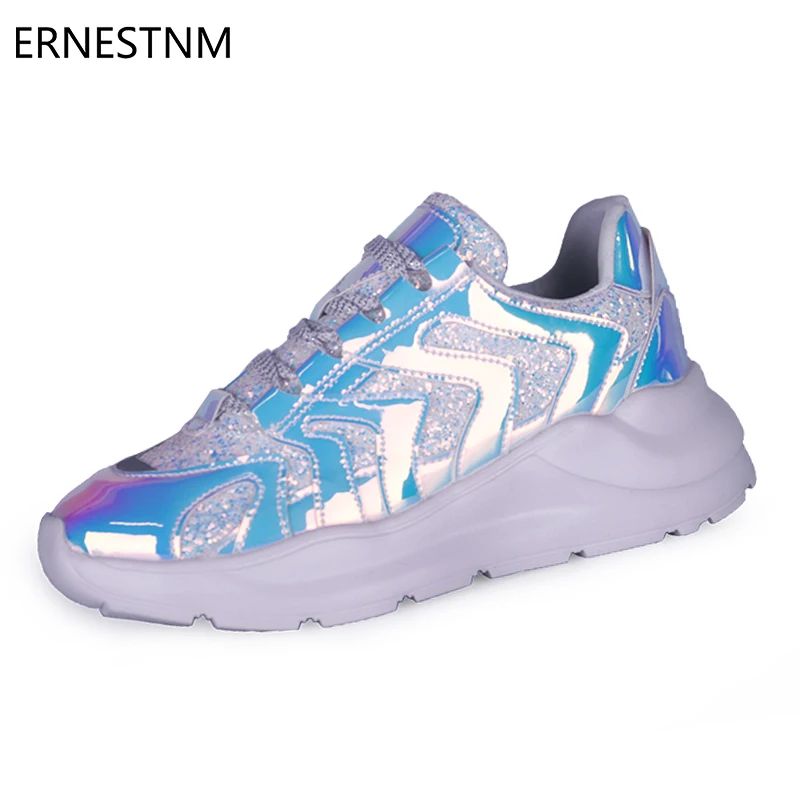 

ERNESTNM 2019 Symphony Sneakers Women Vulcanized Ladies Pink Chunky Shoes Female Casual Black Platform Shoes Zapatos De Mujer