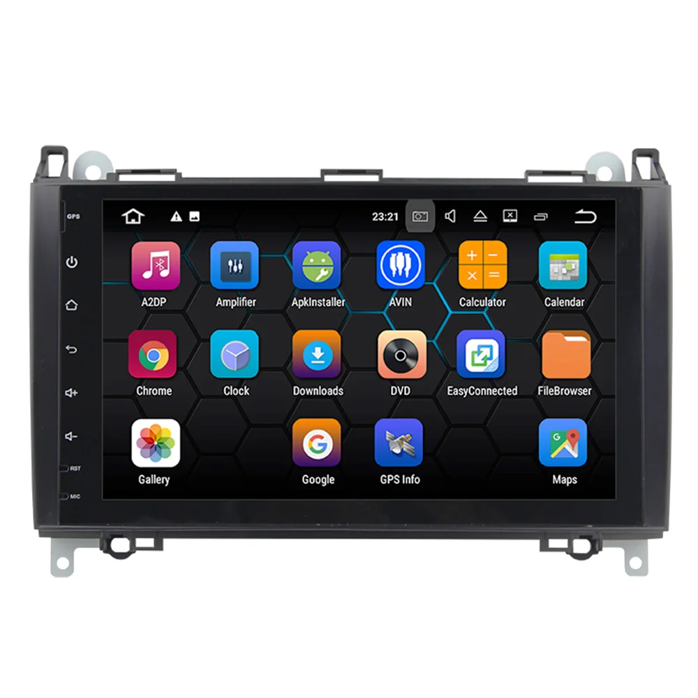 Flash Deal Eunavi 1 Din Auto Radio Android 9 For Mercedes/Benz/Sprinter/Viano/Vito/B-class/B200/B180 Car Multimedia Video DVD Player GPS FM 1