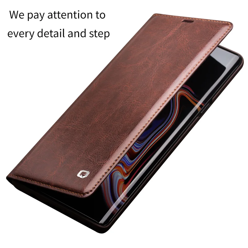 

Fashion Genuine Leather Phone Cover for Samsung Galaxy Note 9 Luxury Ultrathin Card Slot Flip Case for Samsung note 9 Fornite