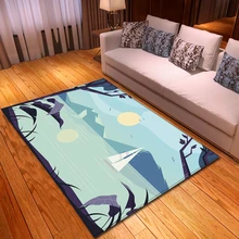 3D ночное небо ковёр для гостиной музыкальные заметки детская комната коврик мягкий фланелевый большой домашний Декор Ковер