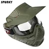 High Strength Paintball Mask or Airsoft Mask with Double Lens Goggle Free Shipping ► Photo 2/6