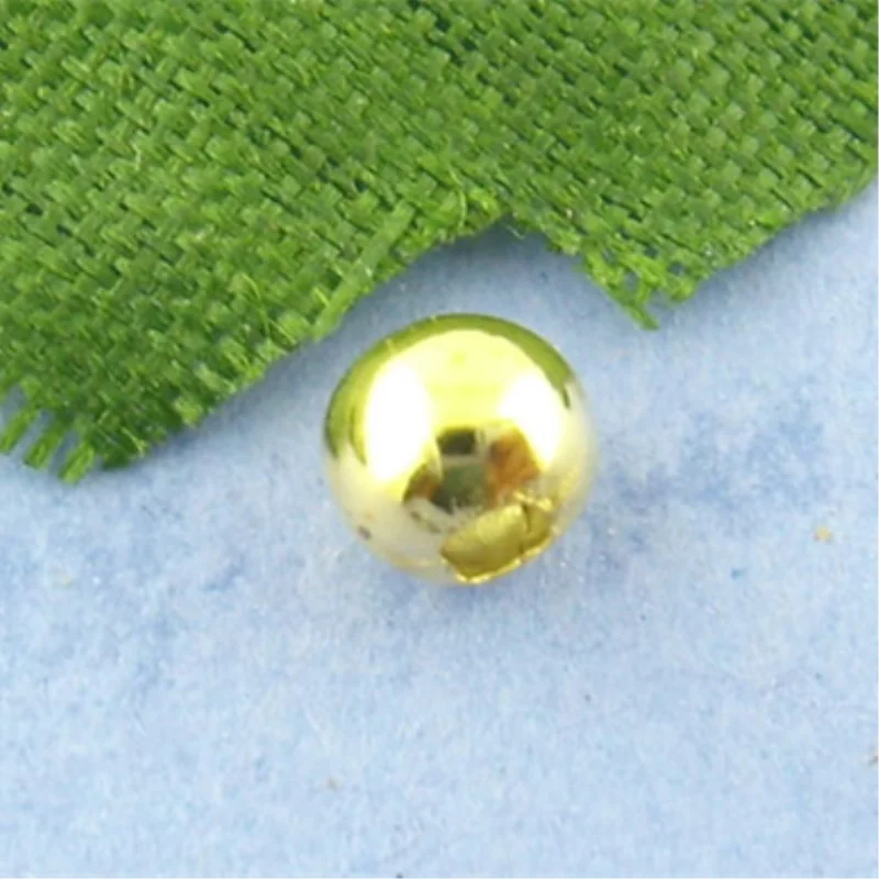 

Doreen Box hot- 500PCs Gold color Smooth Ball Spacers Beads 4mm in Dia. (B00872)