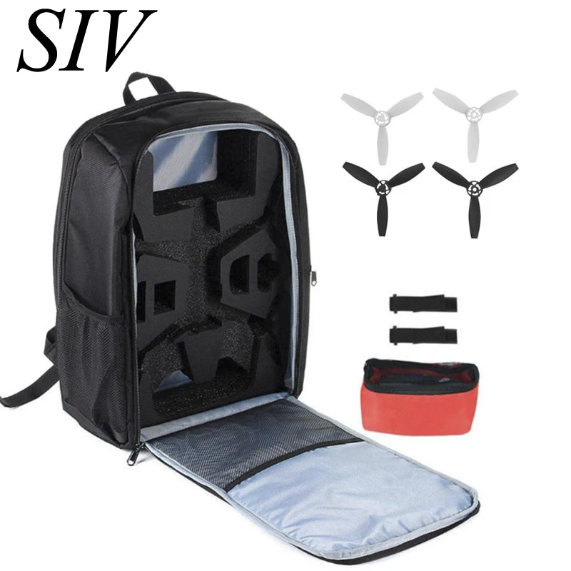 

1Set Portable Backpack Travel Shoulder Bag Carrying Case Propellers for Parrot Bebop 2 FPV Drone Accessories
