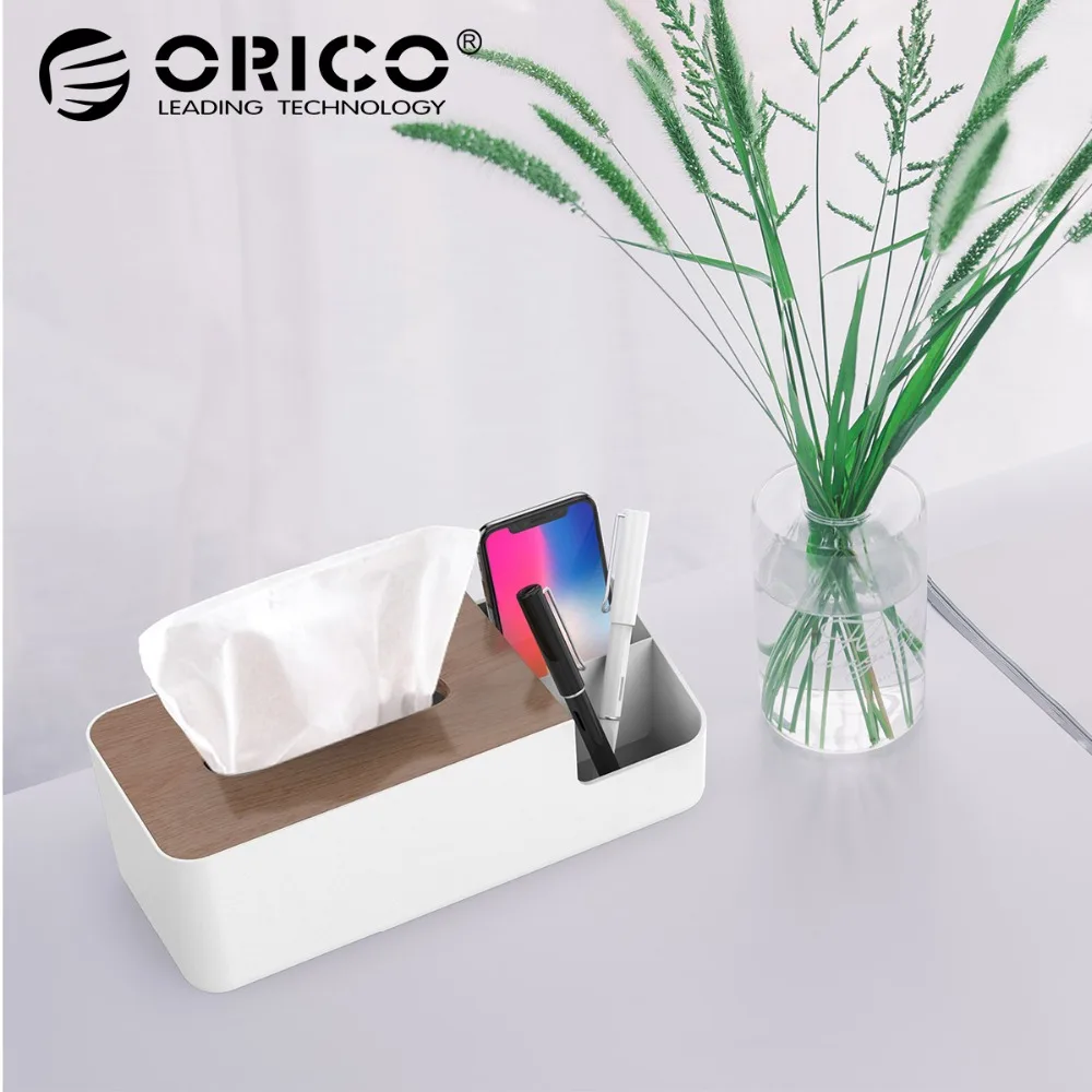 

ORICO Desktop Multi-function Storage Box Wood Organizer Remote Controller Cosmetic Storage Boxes