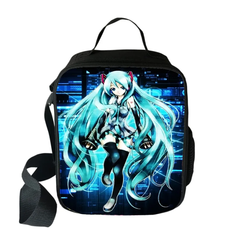 Hatsune Miku 12 Hatsune Miku Cartoon Portable Thermal Lunch Bags for Children Kids Multifunction Food Picnic Cooler Box Insulated Tote Bag - Цвет: Hatsune Miku 12