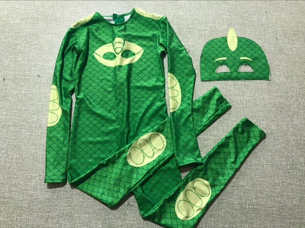 cartoon costumes Les Pyjamasques gluglu Yoyo hero cosplay Costume Birthday Party Set  for Halloween kid costume