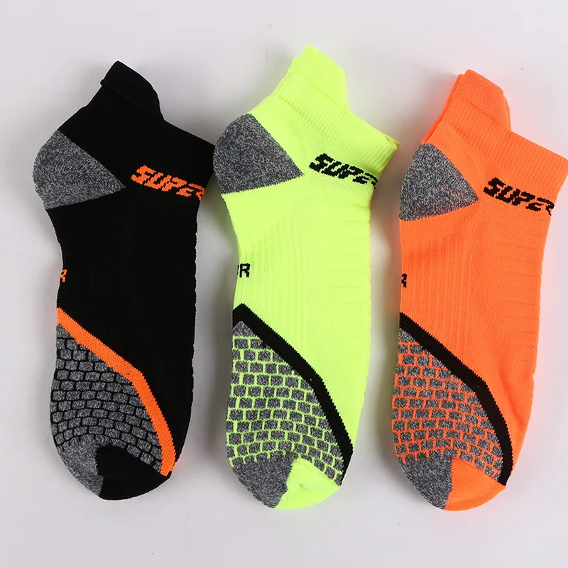 Esportivas dos Homens ao ar Livre Correndo Ciclismo Meias Desgastar-resistente Absorção Leve Tornozelo Confortáveis Primavera Verão Masculino Heq508